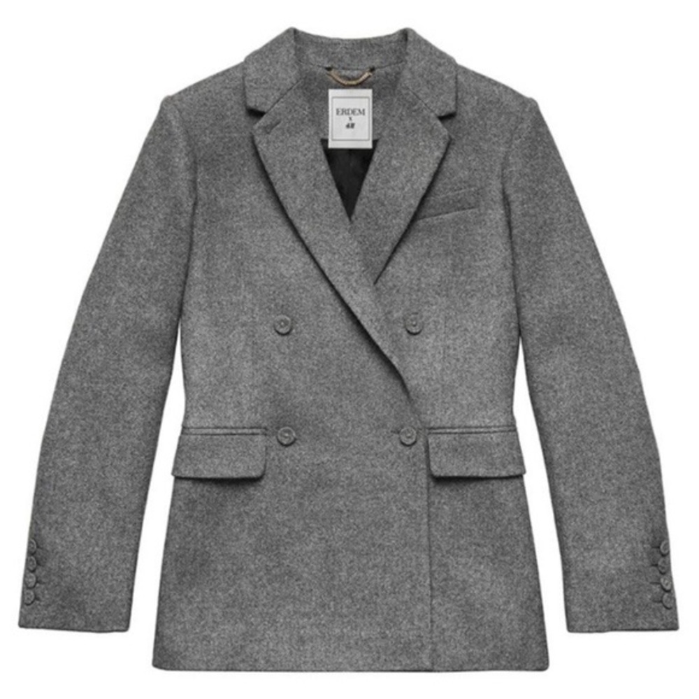 ERDEM x H&M Wool Blend Double-Breasted Blazer – Size 6, NWT
